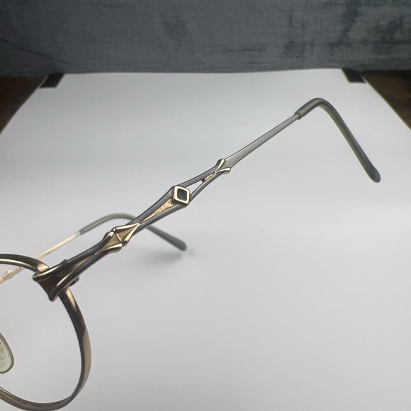 Aristar 6851 C.043 Eyeglasses Gold Oval Full Rim Frames Only 49-18-135 - Picture 9 of 14